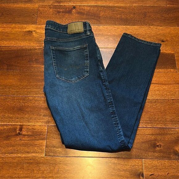 American Eagle Airflex + Slim Straight Jeans 32 x 34 - Picture 5 of 14